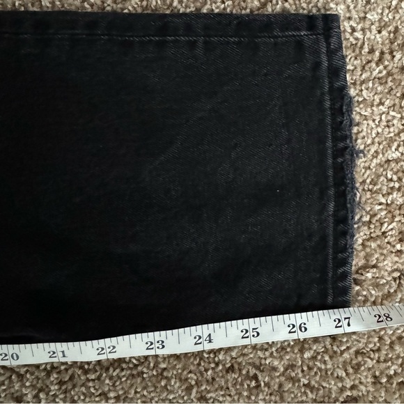 Abercrombie & Fitch Women’s Curve Love The Dad High Rise Black Jeans Size 15 / 0 - Picture 6 of 7